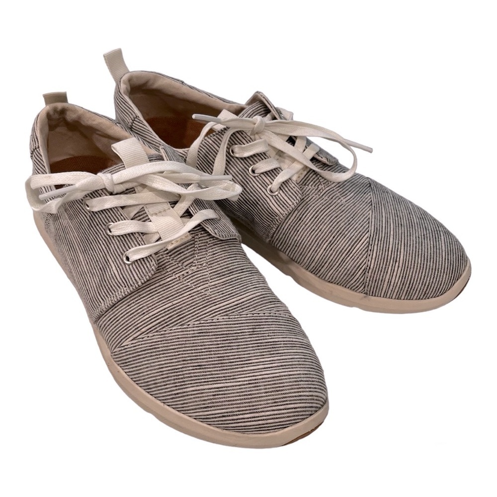 TOMS Del Ray Sneakers Gray & White Size 10